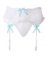 Women Girls Floral Lace Bowknot Skirt Stocking Suspender Sexy String Garter Belts