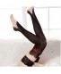 Women Sexy Lace Bowknot Printing Black No Slip Thigh High Silicone Stockings 