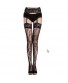 Women Sexy Garter Lace Waistband Stockings Mesh Fishnet Pantyhose Intimate